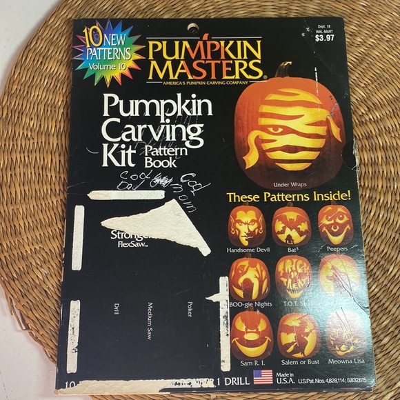 Vintage Accents Vintage Fun 999 Pumpkin Carving Kit And Books And